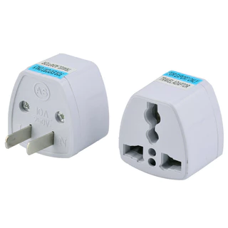 อะแดปเตอร์แปลงการเดินทาง ปลั๊กแปลง Universal Adapter แปลงสามขาเป็นสองขา