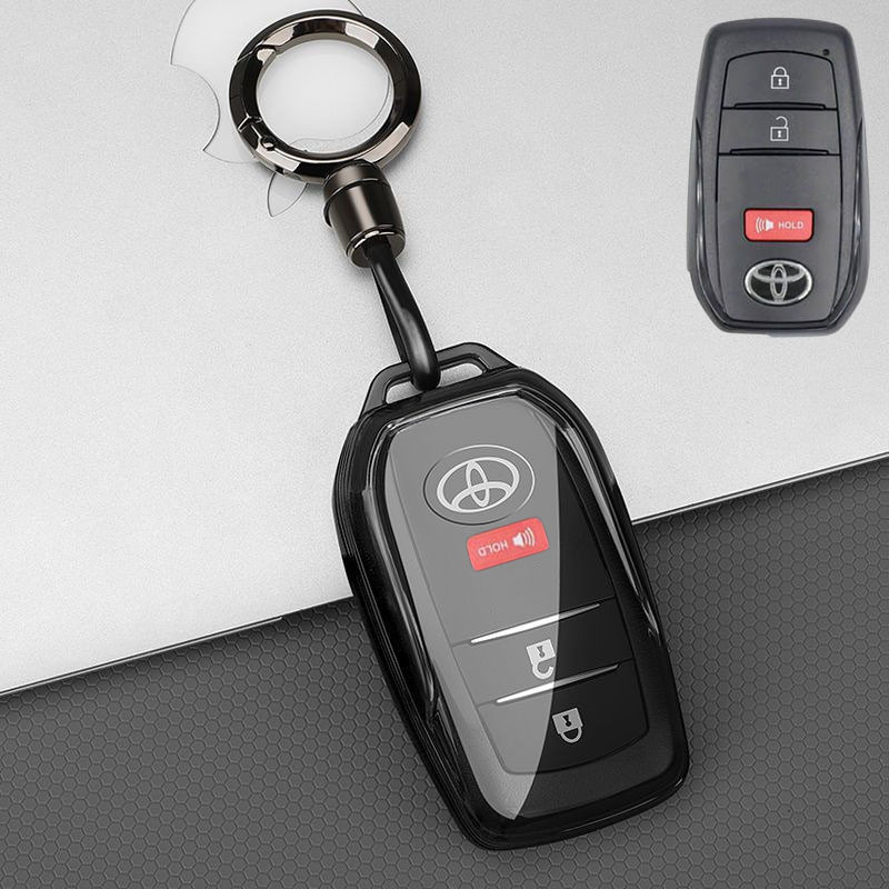 Toyota Hilux Travo Keyless Remote matte soft Case + ซิลิโคนกุญแจรถคลุมทั้งหมดกรณี
