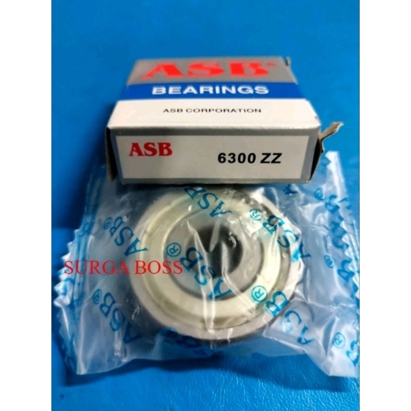 (10PC CONTENTTS) แบริ่ง 6300 ZZ ASB 6300 Z ORIGINAL ASB IRON CAP