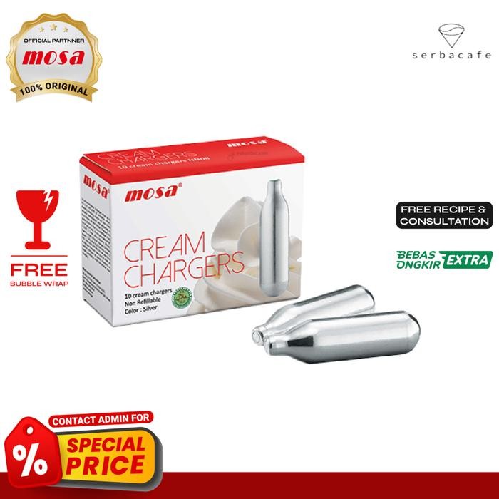 Mosa Cream Charger ไนโตรเจน (N2O)