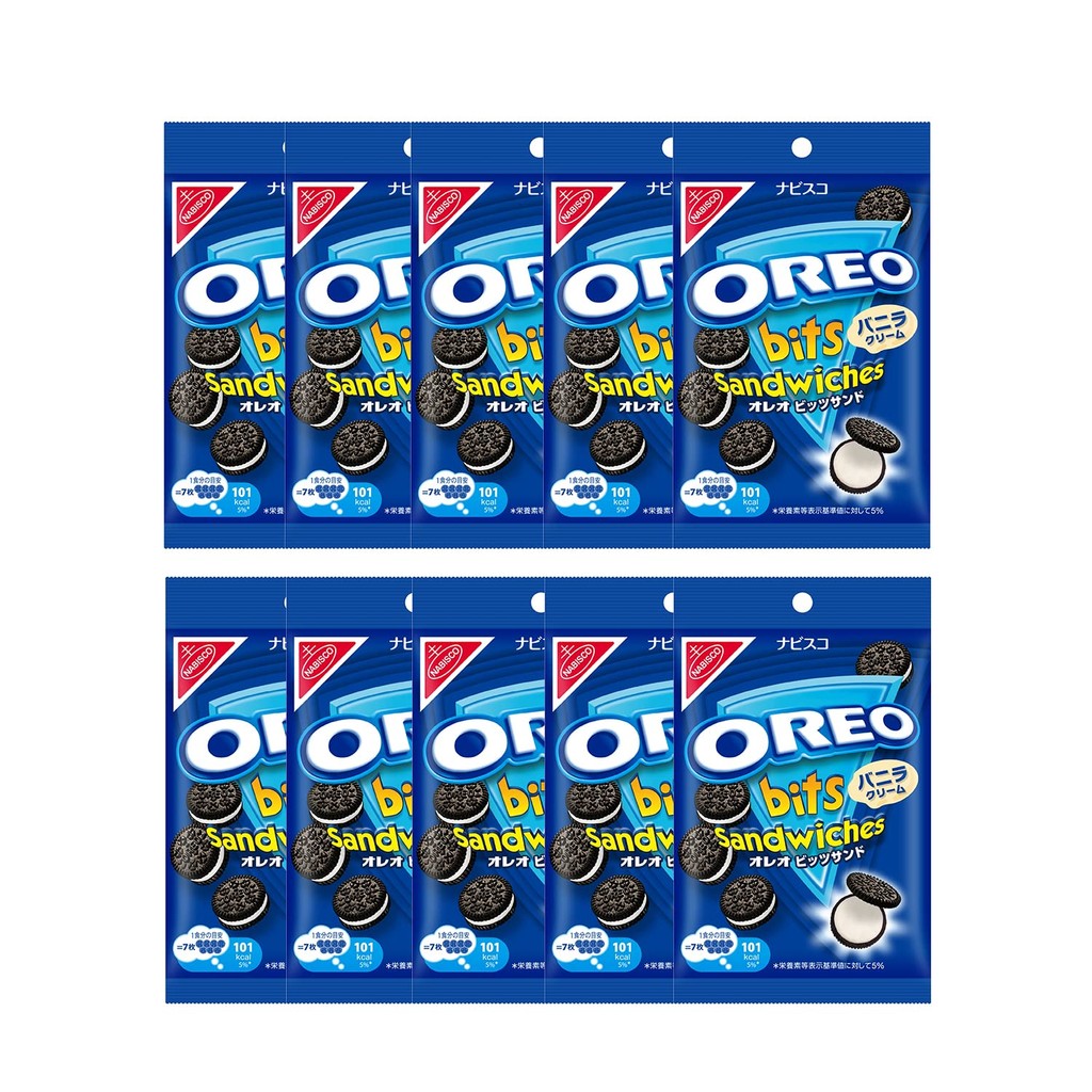 Nabisco Oreo Bits Sandwich Vanilla Cookie 65g x 10 Bags