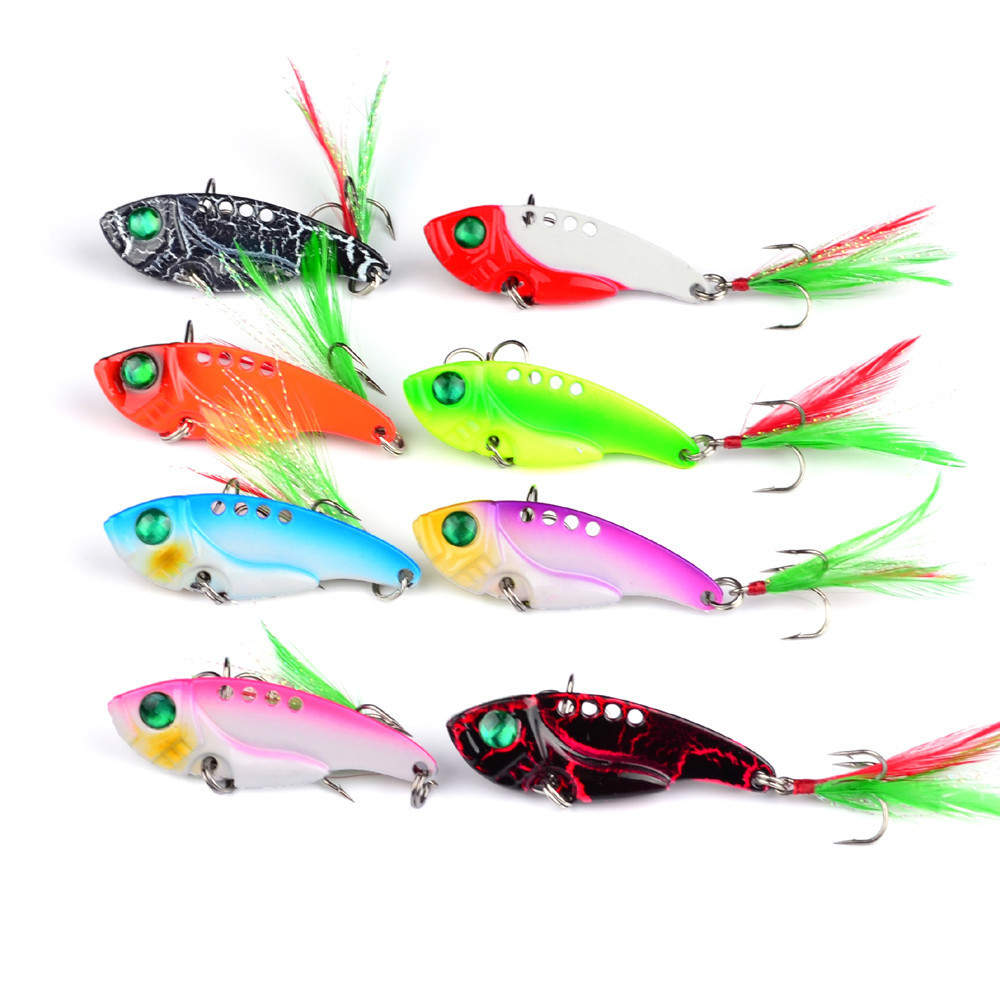 F73 ตกปลา ปลาปลอม เหยื่อเรืองแสง 3D ตาปลา สีสันสดใส ​เหยื่อ VIB ลื่นเร็ว ราคา ถูกที่สุด ดีลบีเคเค แกลเลอรีภาพที่ 3