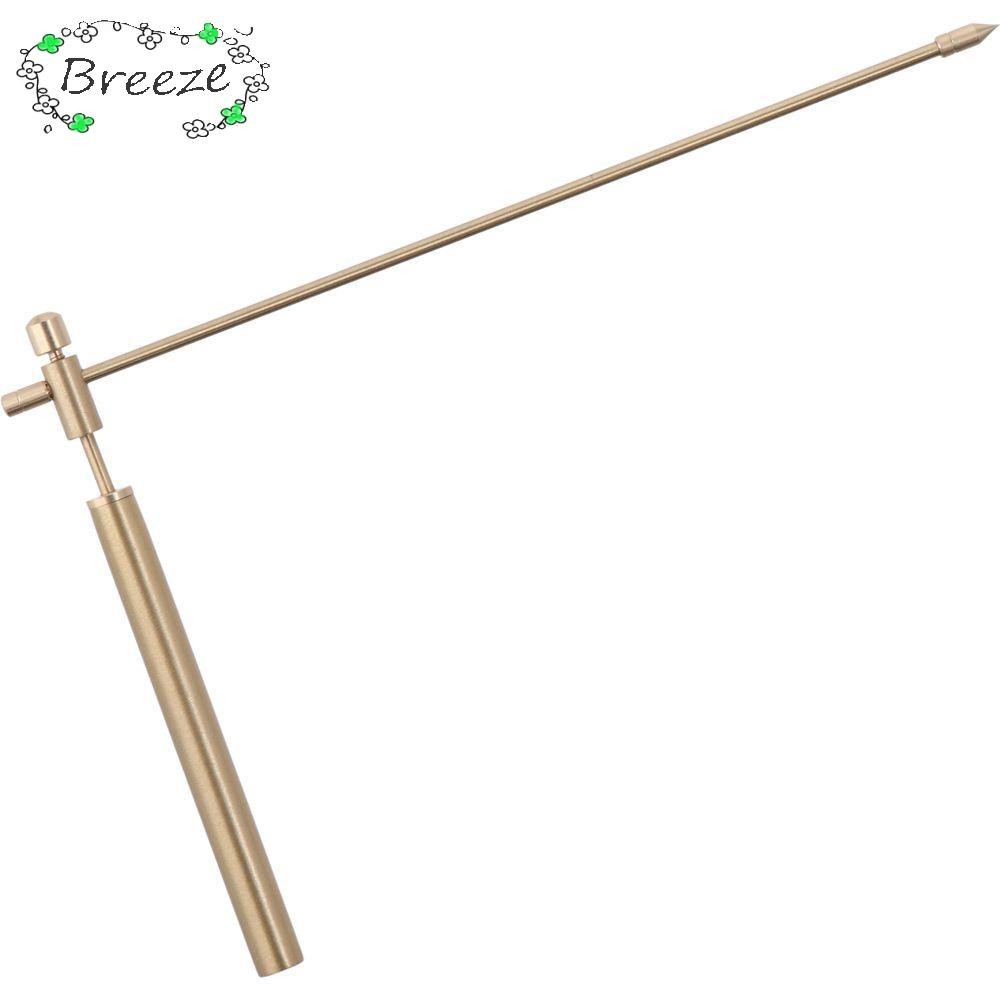 BREEZE 2PCS อุปกรณ์ล่าผี, แท่ง Dowsing ทองแดงบริสุทธิ์, ของฝังโลหะ Detection Rod การล่าสัตว์ผี