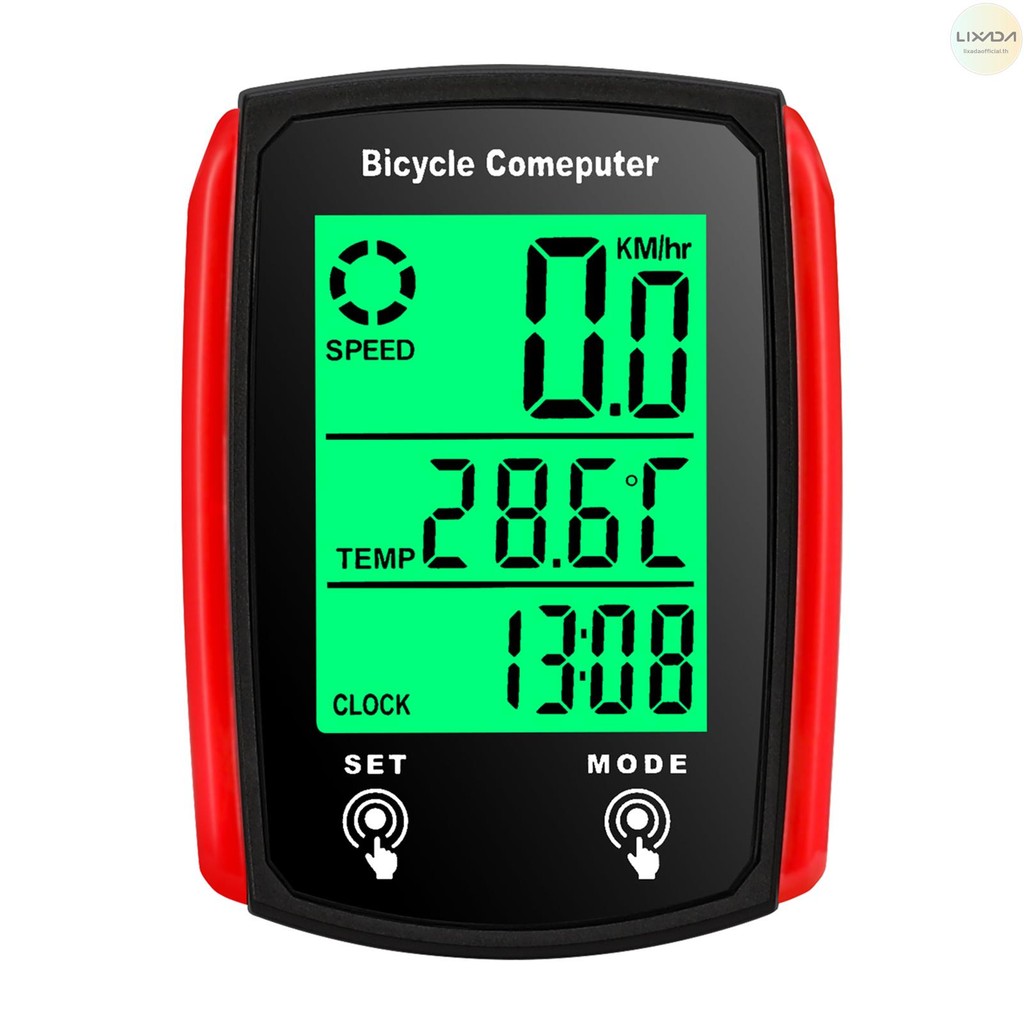 คอมพิวเตอร์จักรยานแบบมีสาย 19 ฟังก์ชั่น Touch Bike Speedometer เครื่องวัดระยะทางกันน้ําคอมพิวเตอร์จักรยานพร้อม Backlight