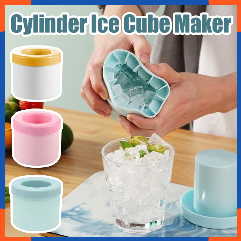 กระบอก ICE CUBE Maker โฮมเมด DIY ซิลิโคน ICE CUBE แม่พิมพ์ ICE Maker 冰模具