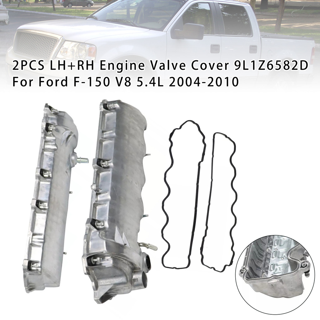 ซ้ายขวา 1 คู่เครื่องยนต์วาล์วห้องฝาครอบ 9L1Z6582D เหมาะสําหรับ Ford F-150 V8 5.4L 2004-2010