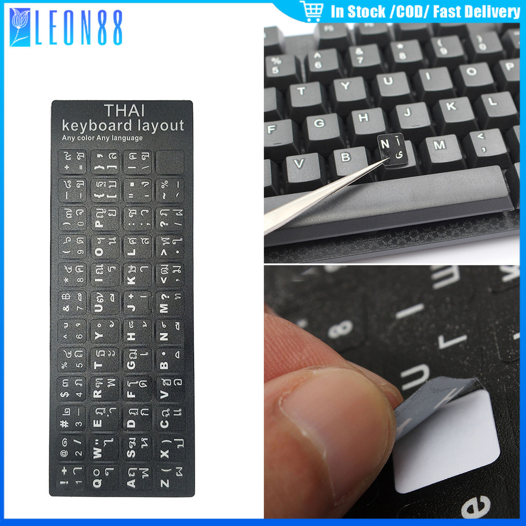 ของมาใหม่！Sticker Keyboard Thai และEnglish สติ๊กเกอร์ภาษาไทยติดคีย์บอร์ด