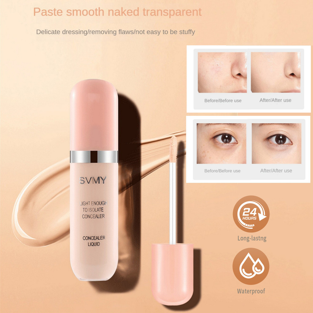 คอนซีลเลอร์ SVMY เนื้อบางเบา นุ่ม และให้ความชุ่มชื้น ช่วยให้สีผิวดูกระจ่างใสขึ้น เมคอัพติดทนนาน และปกปิดรอยตำหนิ