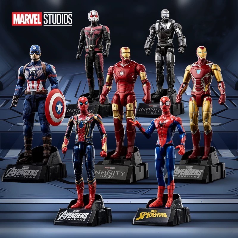 The Avengers ตุ๊กตาฟิกเกอร์ อเวนเจอร์ส Spiderman Ironman Captain America ของเล่น สําหรับเด็ก ของสะสม ของขวัญวันเกิด