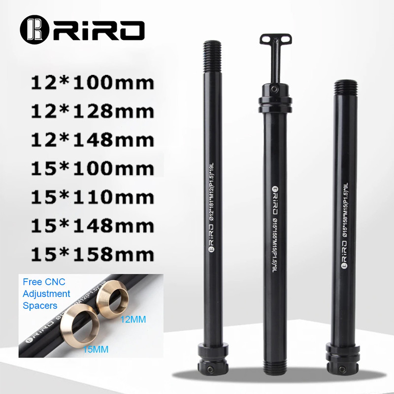 RIRO จักรยาน Thru Axle Quick Release Lever - การออกแบบที่ซ่อนอยู่สําหรับ MTB/จักรยานเสือหมอบ 12x120/12x128 มม. - ทนทานเพลาส้อม Skewer