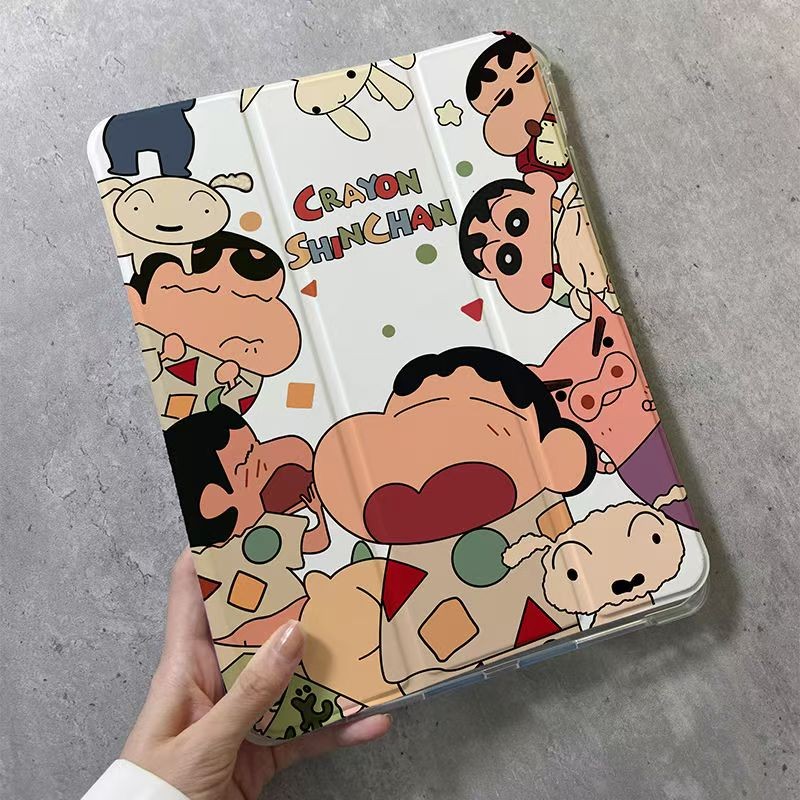 เคสป้องกัน Gen11 A16/10 Air11 2025 2024 iPad 10.2นิ้ว (Gen7/8/9) และ Air 4/5/6/7 Pro 11 มีช่องเก็บปากกา หลังใส