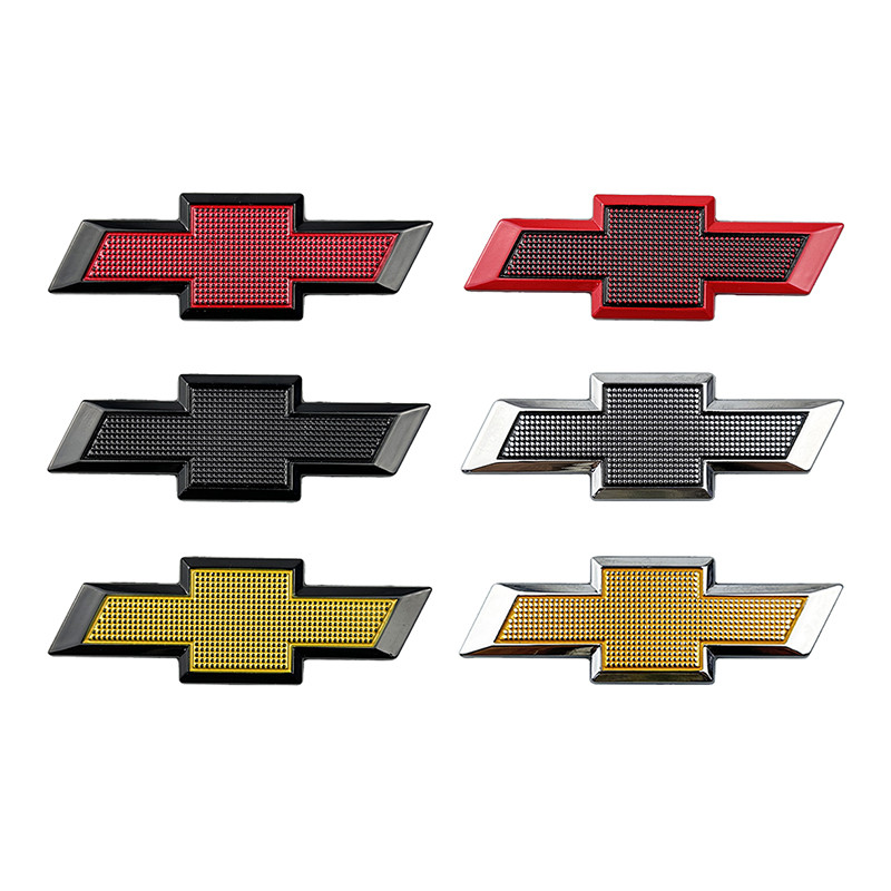 5.7x1.9 ซม.โลหะพวงมาลัยรถสติกเกอร์ศูนย์สําหรับ Chevrolet Lacetti Aveo Cobalt Cruze Malibu Trax Camar