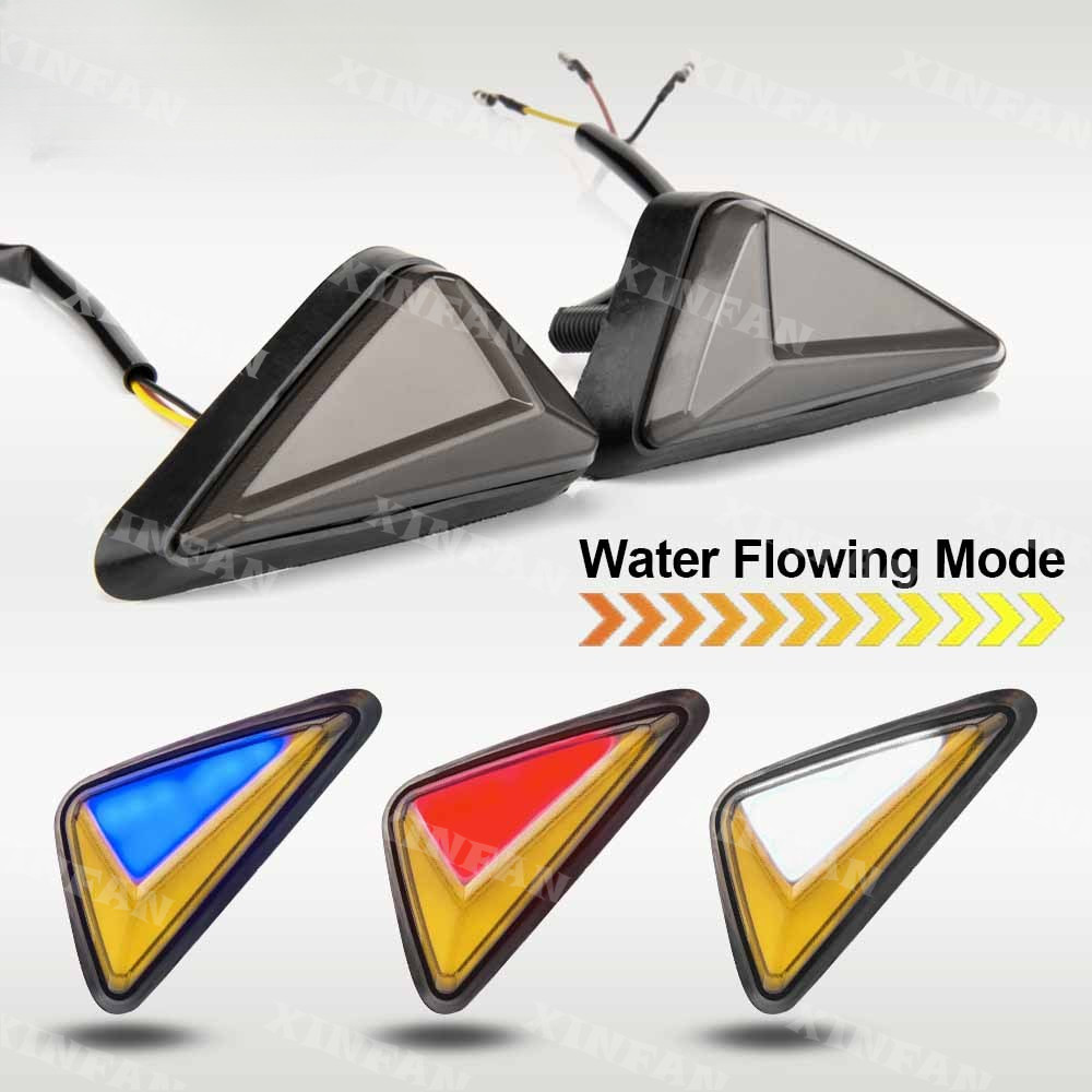 1 คู่รถจักรยานยนต์ Flush Mount สามเหลี่ยมไฟเลี้ยวไฟ LED ไฟแสดงสถานะ Petunjuk Lampu LED rs150 ex5 rsx