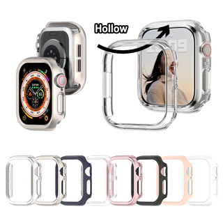 เคสป้องกัน PC สําหรับ Apple Watch Series 10 9 8 7 SE 6 5 4 iWatch 40/41/44/45 มม. 42 มม. 46 มม. Ultra 2 49 มม