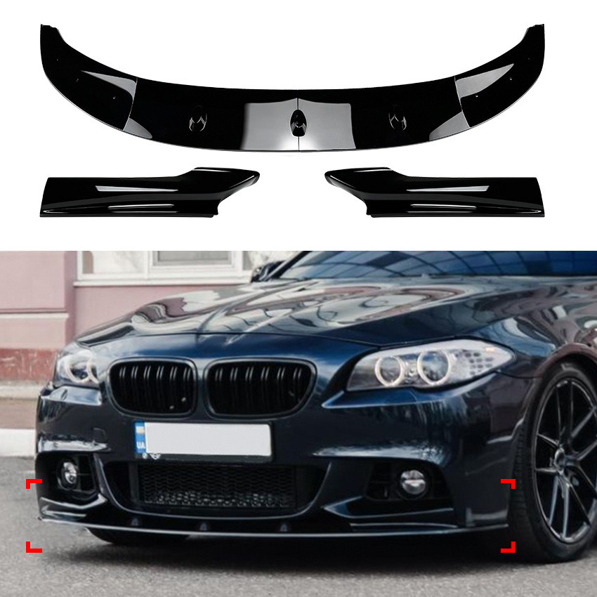 BMW 5 Series F10 F11 M Sport 2011-2017 ลิ้นหน้ากันชนหน้า, พลั่วหน้า, มุมหน้า