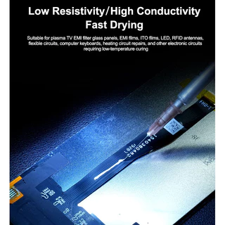 น้ำยาเงินนำไฟฟ้า Conductive Silver Paste น้ำยาเงินนำไฟฟ้าสำหรับทัชสกรีน RELIFE HW31 0.5ML สำหรับการซ่อมโทรศัพท์มือถือ