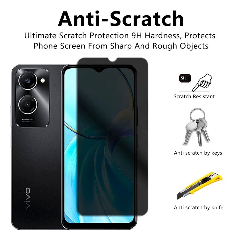 สําหรับ vivo T4x T4 T3x T3 T2x T2 4G 5G Lite อินเดีย Anti Spy ความเป็นส่วนตัวกระจกนิรภัยฟิล์มสําหรับ