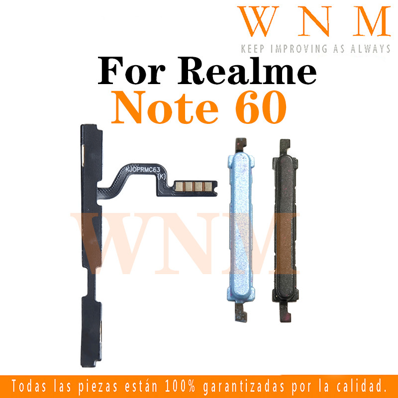 สําหรับRealme Note 60 ปุ่มเปิดปิดปุ่มสวิทช์ด้านข้างKey Volume Up Down Flex Cableโทรศัพท์มือถือPart