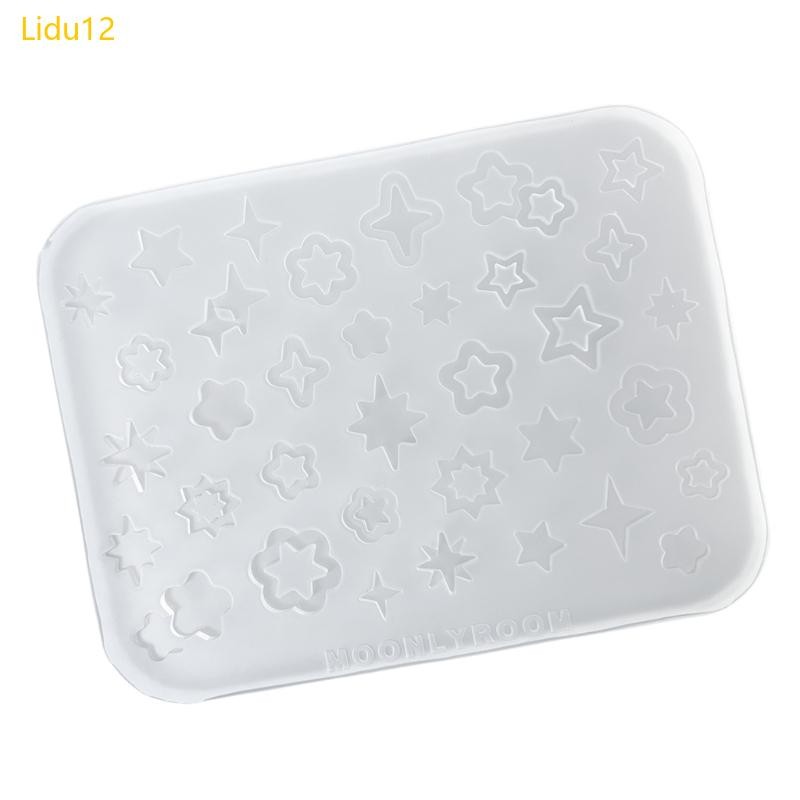 Lidu12 Star Theme Nail Art Creations อุปกรณ์แต่งเล็บบ้าน Moulds สําหรับเล็บคนรัก