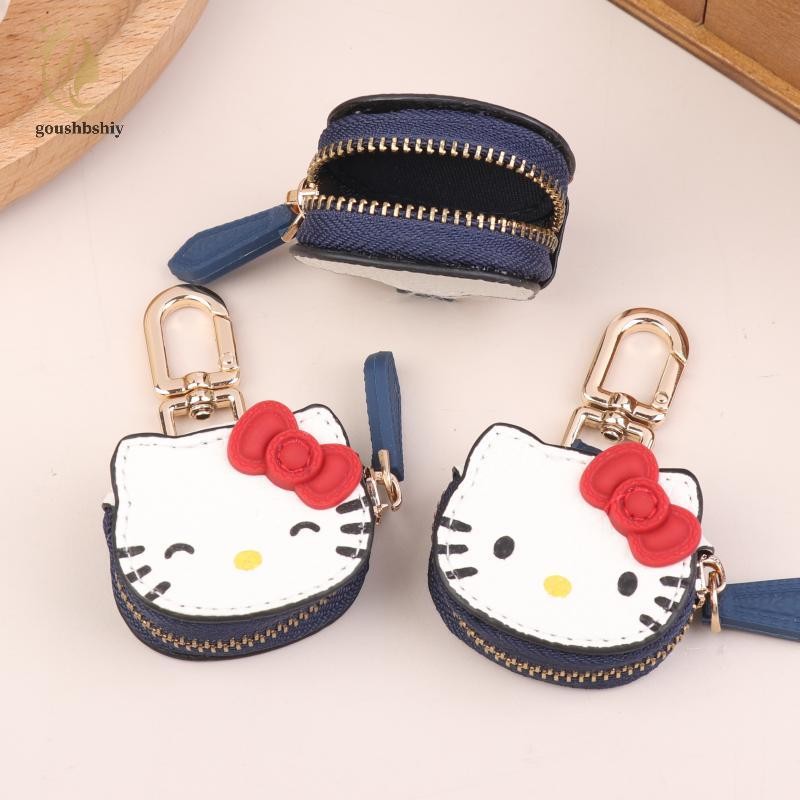 [GOY] 3 รูปแบบ Kawaii Hello Kitty หูฟังกระเป๋าพวงกุญแจ Sanrio KT แมวกระเป๋าใส่เหรียญจี้กระเป๋าอุปกรณ์เสริม TH