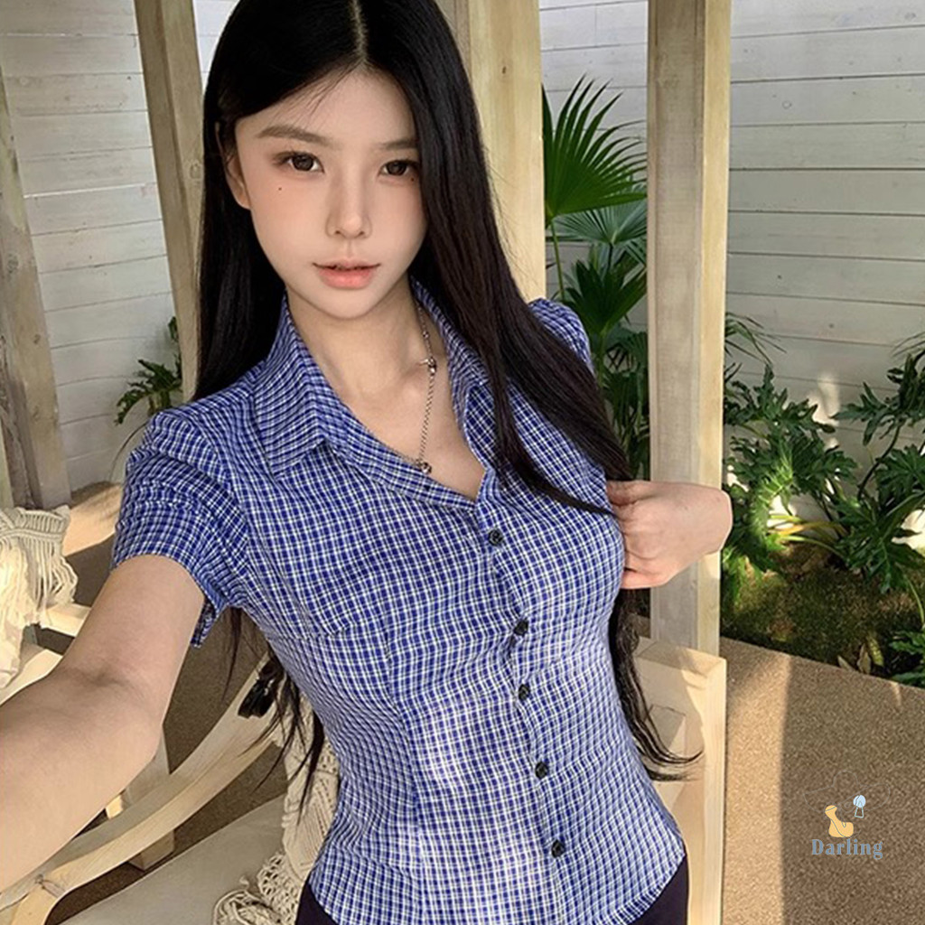 เสื้อเชิ้ตหญิง ดีไซน์คอดเอว หุ่นเป๊ะ
