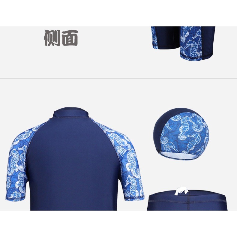 COCO ชุดว่ายน้ำเด็กผู้ชาย เสื้อ+กางเกงขาสั้น รุ่น2691 - รูปที่ 3