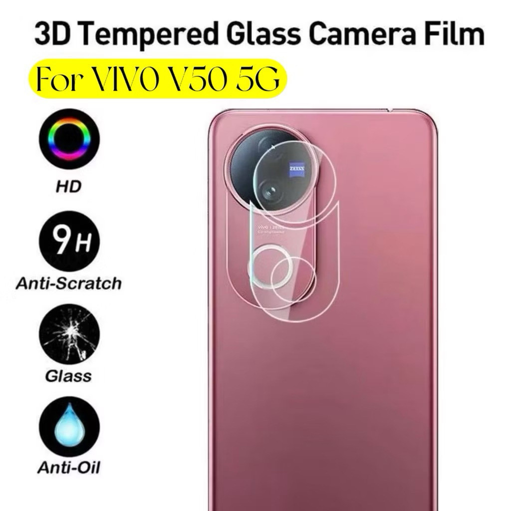 ฟิล์มกระจกเลนส์กล้อง สำหรับ Vivo V50 5G V50lite V40 V40Pro Y29 4G Y04 4G Y29S 5G Y28 4G Y19S 4G Y200