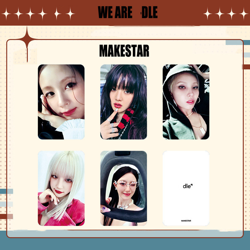 GIDLE Baby Girl WE ARE I-DLE Bonus Flash Card MS Photo Card SHUHUA YUQI YUQI Xiaojuan X0QZ