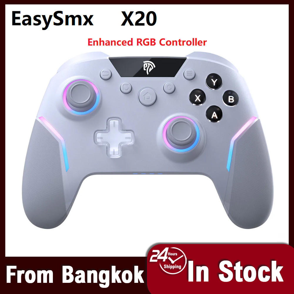 Local EasySMX X20 ตัวควบคุม เข้ากันได้กับพีซี/NS/ทีวี/โทรศัพท์/แล็ปท็อป