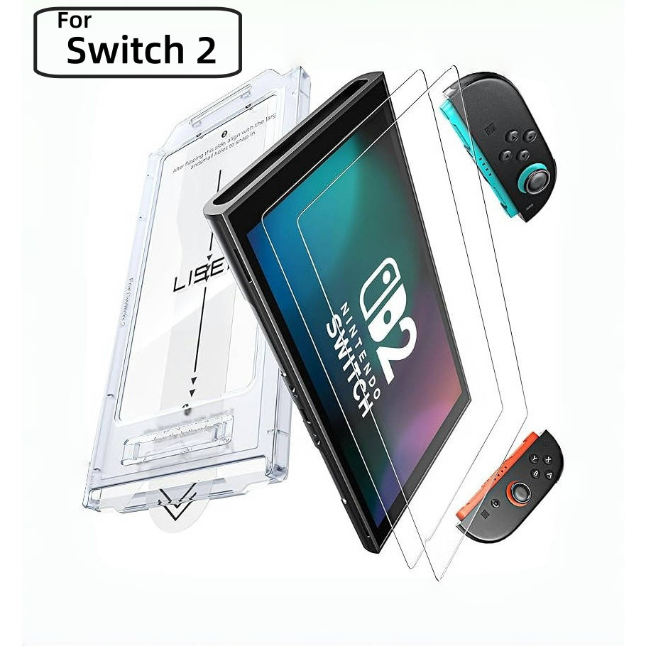 Switch2 (2025) Nintendo New Scratch-Resistant Bubble-Free HD Clear Tempered Glass Screen Protector จัดส่งภายในประเทศ ของขวญัปีใหมใ่ห้เพอื่นรว่มงาน ของขวญั ปีใหม