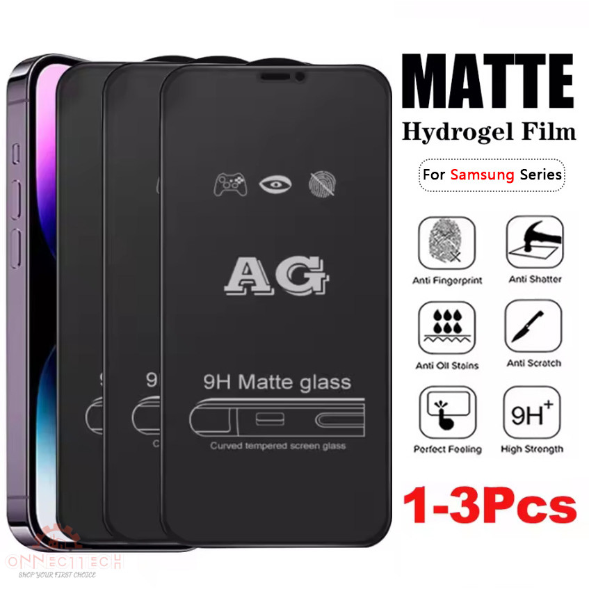 3Pcs AG ฟิมล์กระจกด้าน แบบเต็มจอ for Samsung A55 5G A05s A23 A32  A07 A14 A12 A54 A16 A17 A34 A52s A15  A13 A50S A36 A56
