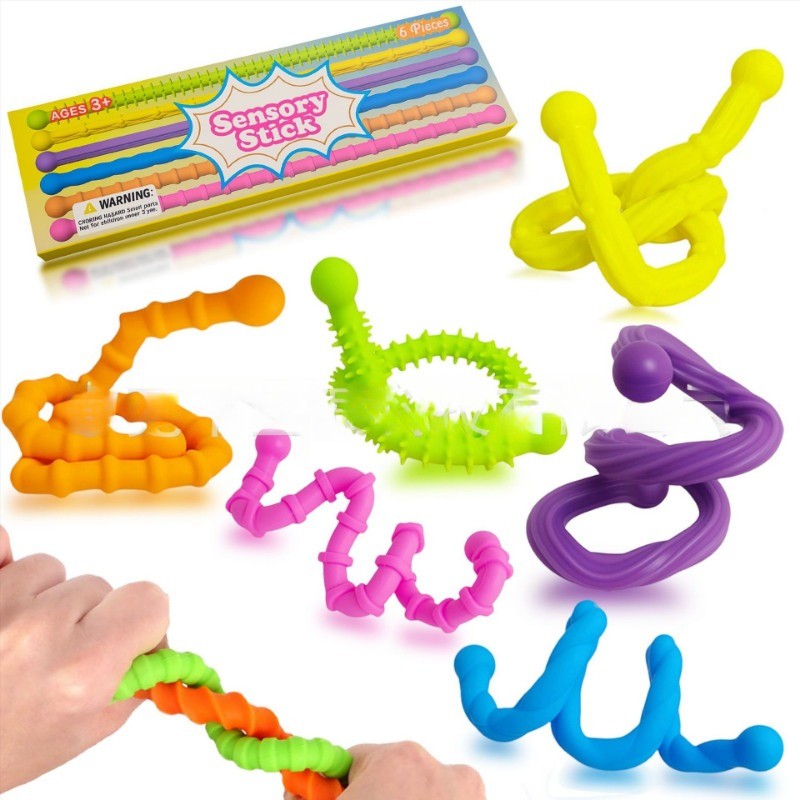 ซิลิโคน Sensory Strip Fidget ของเล่นเด็กออทิสติก Decompression Calming Fidgeting ของเล่นผู้ใหญ่โต๊ะความเครียดความวิตกกังวลบรรเทา Sensory ของเล่น