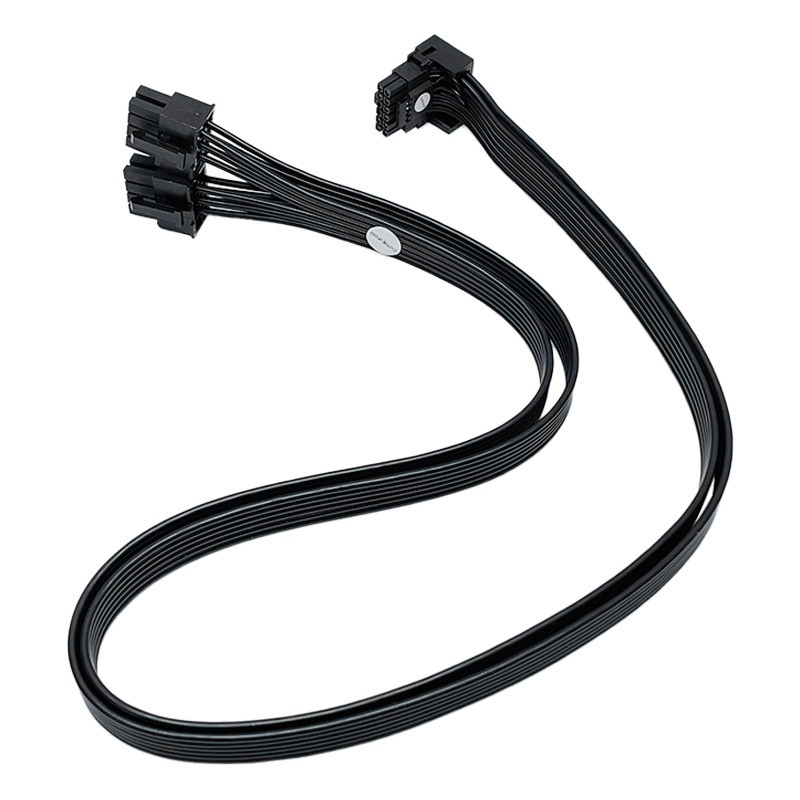 PCIE 5.0 12VHPWR Dual 8Pin ชาย 16pin(12+4p) ชายตรงหรือมุมข้อศอก GPU สายไฟ 18AWG สําหรับ RTX 40 RTX40