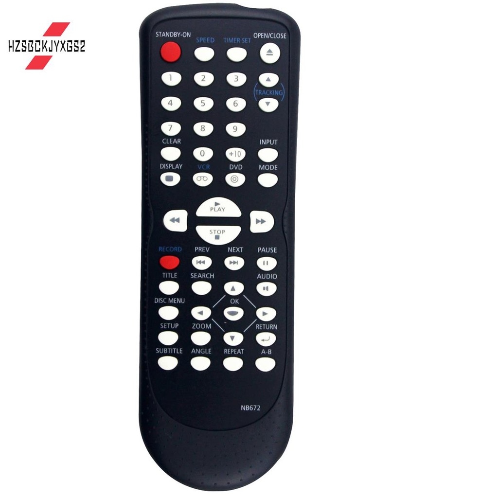NB672 NB672UD รีโมทสีดํารีโมทพลาสติกสําหรับ DVD VCR Combo Player DV225MG9 DV225MG9C DV225MG9B DV226M