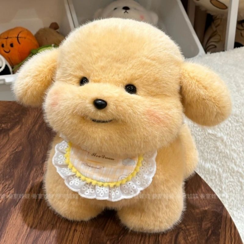 ที่ต้องการ ของเล่นตุ๊กตา ของเล่น ตุ๊กตา ผู้มีอิทธิพล ลูกสุนัขตุ๊กตาโกลเด้นรีทรีฟเวอร์นอนสูงของเล่นเด็กของขวัญวัน