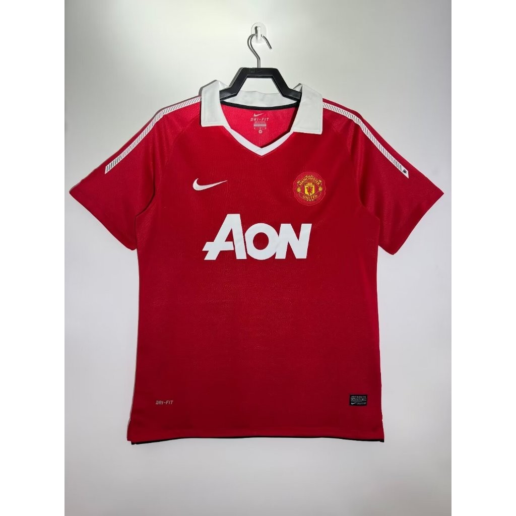 #M 10-11 Home Retro Soccer Jersey Football #Rooney #Scholes