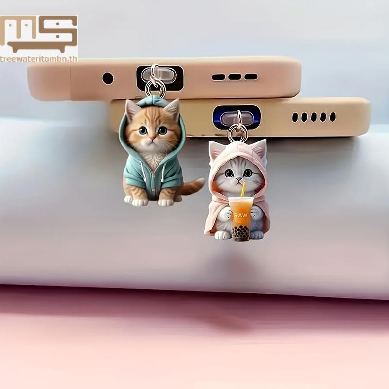 Tt น่ารัก 2D โทรศัพท์ Anti Dust Charge พอร์ตปลั๊กสําหรับ Type C ป้องกันฝุ่น Stopper Accessorie mbn