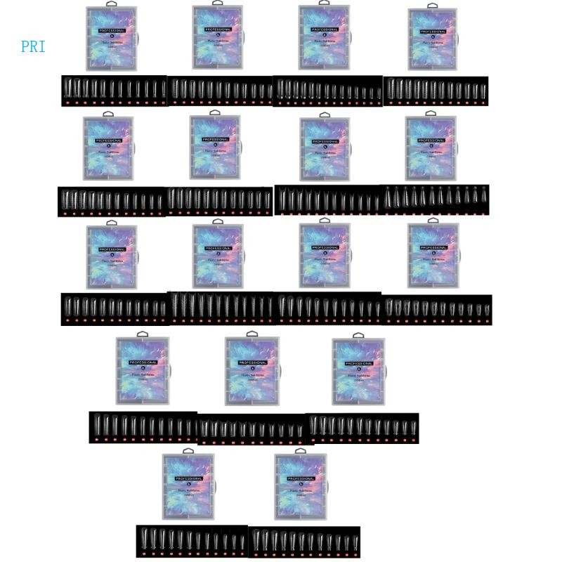 Prim Forms Clear Dual-Nail Forms DIY Full Cover Fasl Nail Tips with Scale