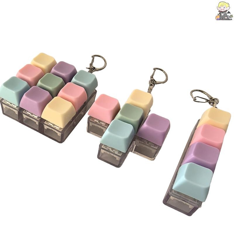 [คลา] 1/4/5/9 คีย์คีย์บอร์ดแบบกลไกแกนทดสอบปุ่มปุ่มกดพวงกุญแจแป้นพิมพ์พวงกุญแจนิ้วแป้นพิมพ์หมวก [ไทย] - รูปที่ 3