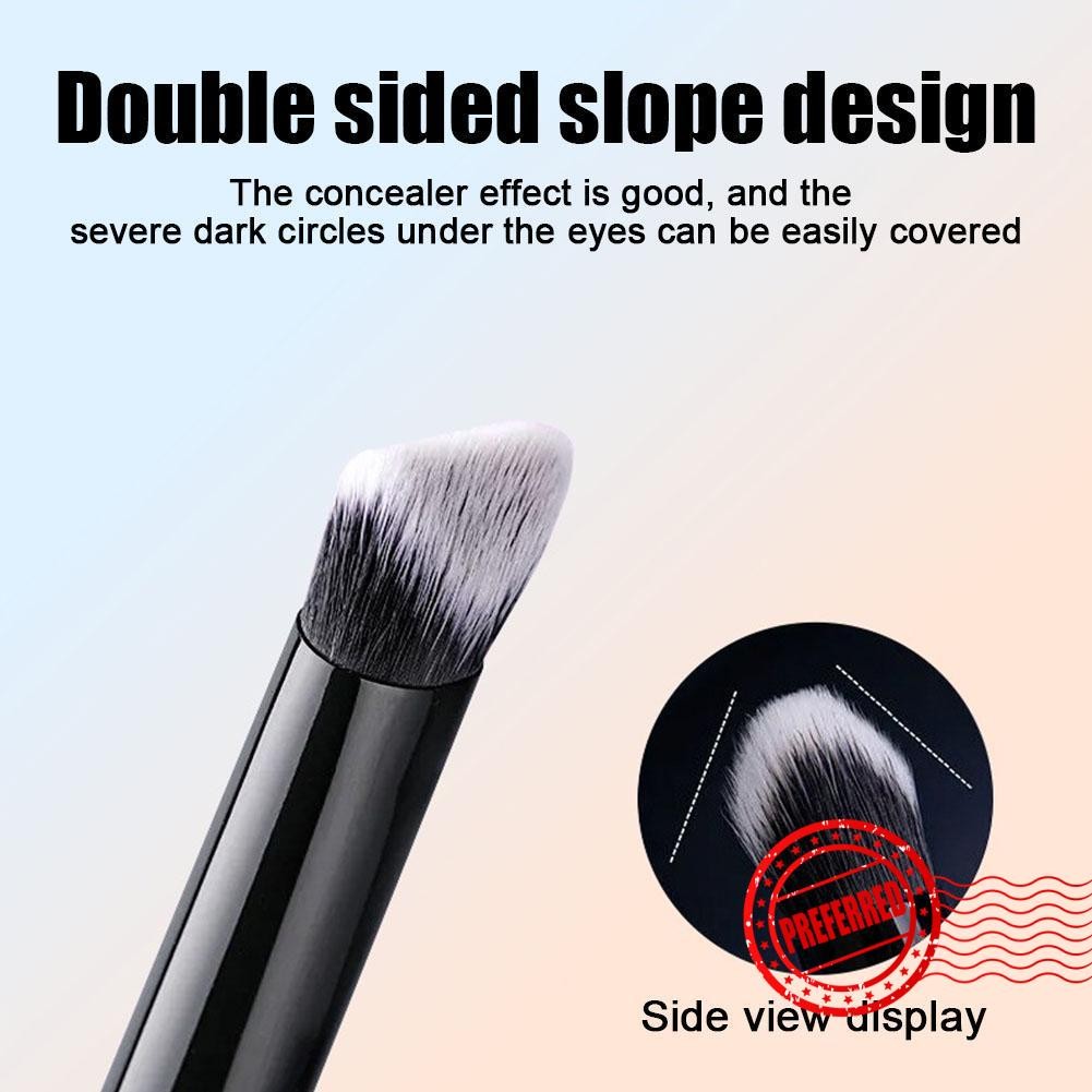 [cod&hot Sale] แปรงคอนซีลเลอร์ทั้งสองด้าน Slope Circle Brush Foundation คอนซีลเลอร์ Acne Dark M6j4