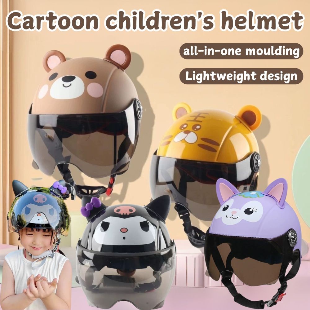 Topi Kanak-kanak / Kids Helmet Riding Helmet Cartoon Free Size for Outdoor Game