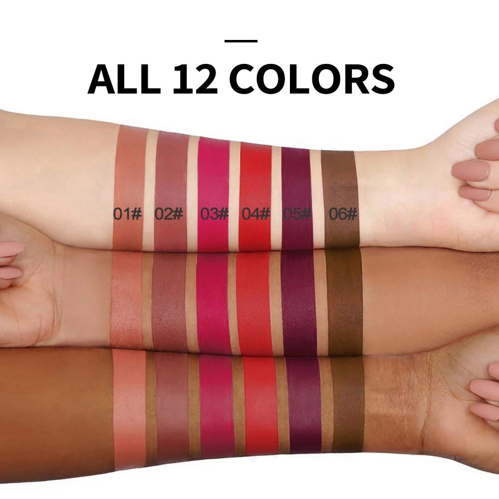 Am-azHandaiyan 12 Colours Matte Liquid Lipsticks – กันน้ํา, Non-Stick, Long-Wearing ราคา ถูกที่สุด ดีลบีเคเค แกลเลอรีภาพที่ 8