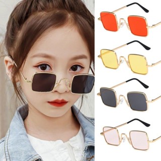แว่นกันแดดทรงสี่เหลี่ยมเกาหลีสําหรับเด็กแฟชั่นเด็กแว่นกันแดด…