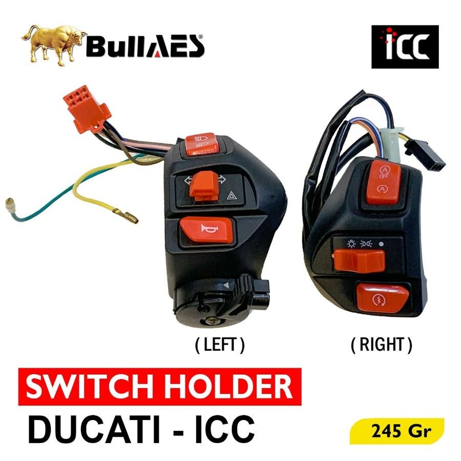 Ducati Mio Switch แฮนด์ซ้าย แฮนด์ขวา Dim Universal Piw Piw ICC