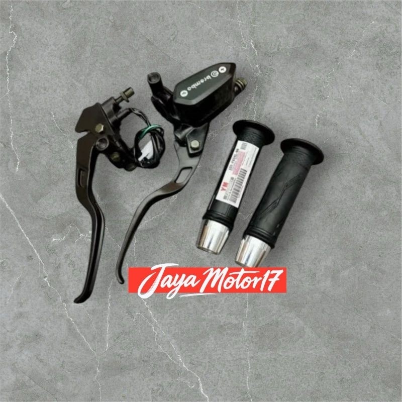 3in1 Master Brake Package Oval Tube ซ้ายขวา Handgrip Set Plus Jalu Original Standard H0nda & Y4maha 