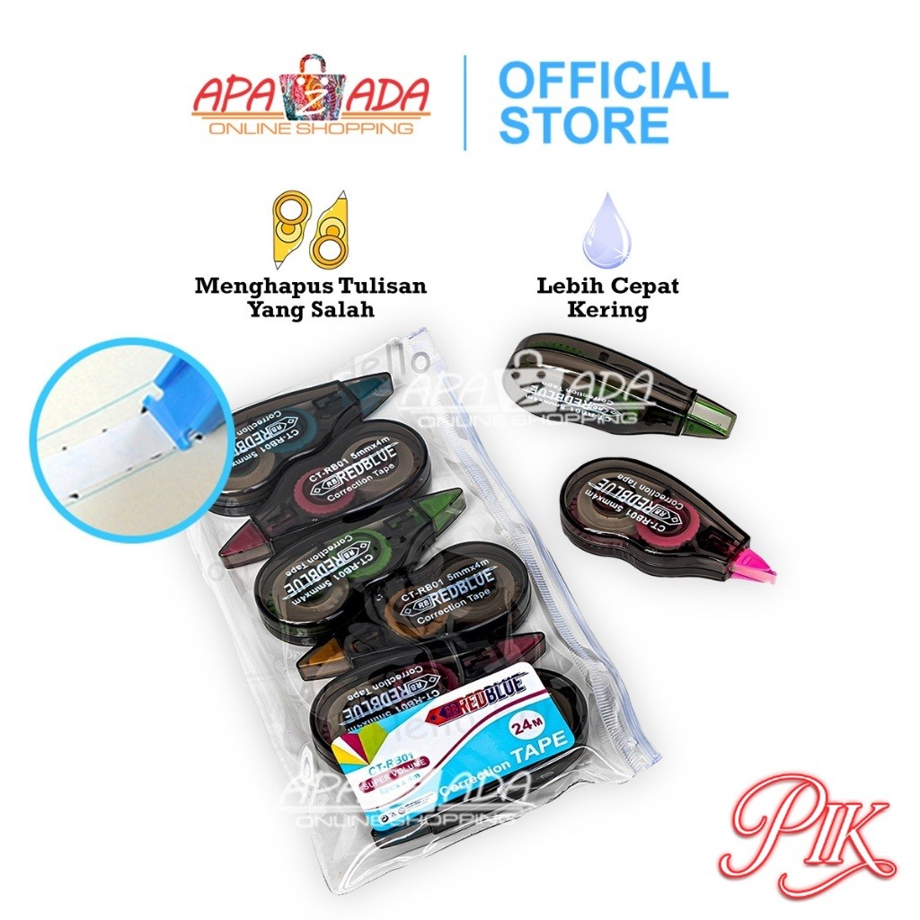 เทปลบคําผิด 24M Contents 6 / Tip Ex Paper / Tip X Correction Pen CT-SQ03