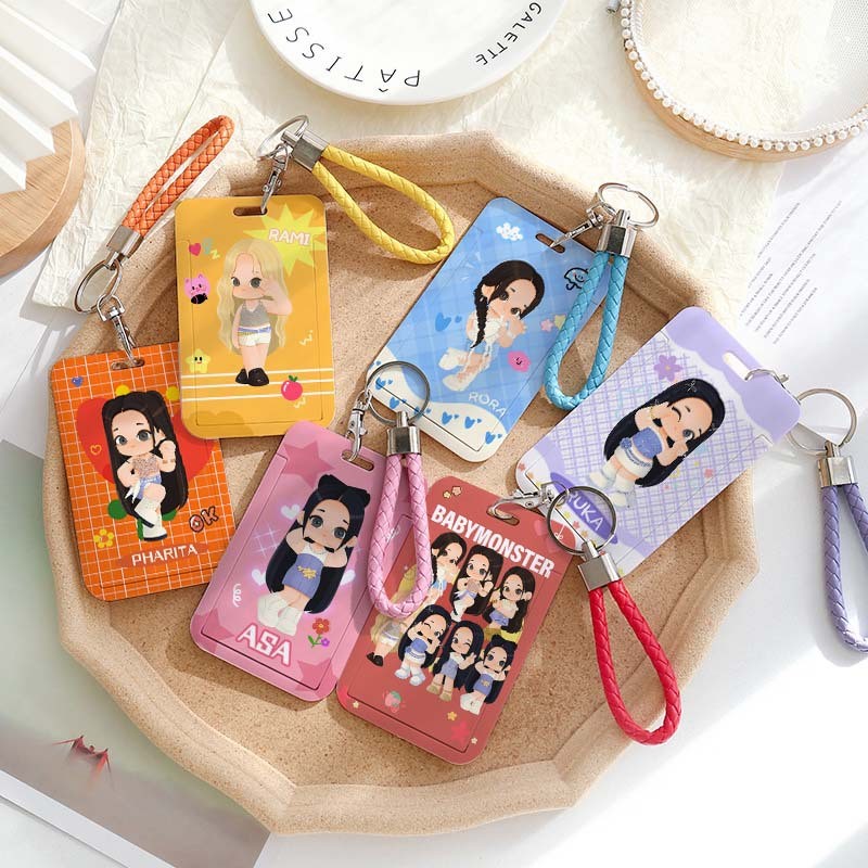KPOP GIDLE BABYMONSTER RUKA TWICE NAYEON MOMO IVE ITZY LESS Lanyards Card HOLDER