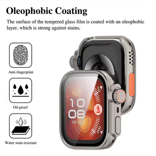 เปลี่ยนเคส Ultra สําหรับ Huawei Watch Fit 5 5 Pro เคสกระจกนิรภัย + ตัวป้องกันหน้าจอสําหรับ Huawei Watch Fit 4 Pro อัพเกรด Ultra 2