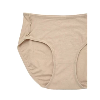 Sabina Habpy Panty กางเกงในทรงเอวสูงปานกลาง รหัส HUZ24043C3 - สีเนื้อเข้ม
