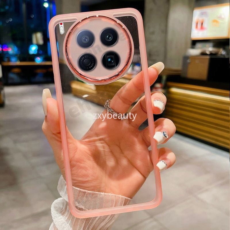 ปลอกสําหรับ Tecno Camon 40 Premier 5G 2025 เคสโทรศัพท์ Soft Clear Square Plated สําหรับ Camon40Premi